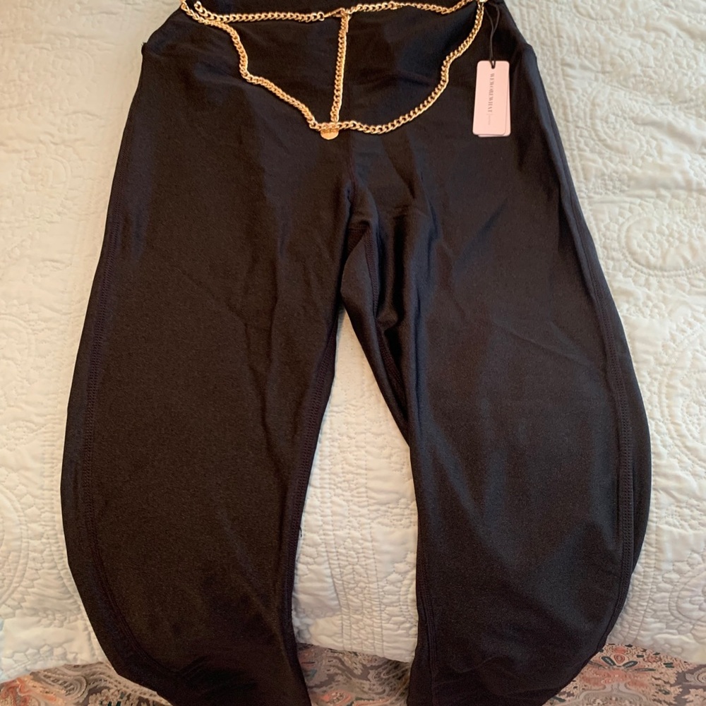WeWoreWhat active chain high rise legging